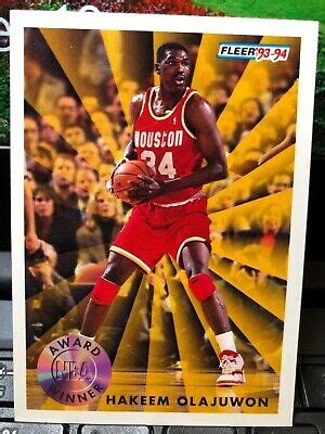 Fleer Hakeem Olajuwon Award Winner Mint Condition Ebay