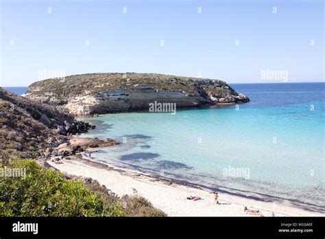 Lampedusa Island Sicily Rabbit Beach And Rabbit Island Lampedusa