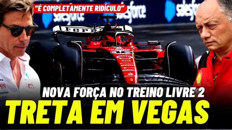 Puni O E As Tretas Do Gp De Las Vegas Ferrari Forte No Treino Livre