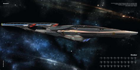 Starfleet ships — Vesta-class USS Aventine from a Ships of the Line...