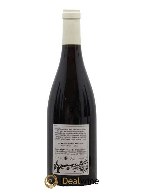 Buy C Tes Du Jura Pinot Noir Les Varrons Labet Domaine Lot