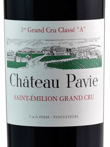 Ch Teau Pavie Saint Milion Grand Cru Premier Grand Cru Class