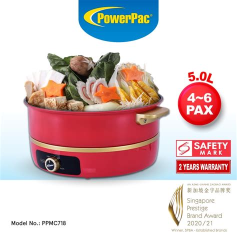 PowerPac Steamboat Multi Cooker Hot Pot With Non Stick Inner Pot PPMC718 Shopee Singapore