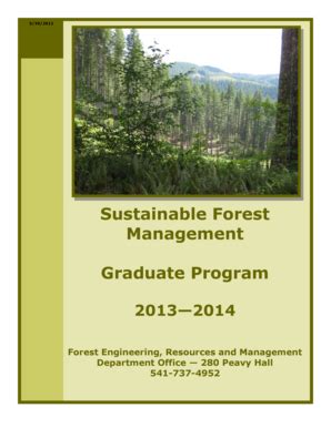 Fillable Online Ferm Forestry Oregonstate Advising Guide Forest