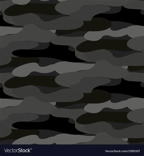 Gray Camouflage Seamless Pattern Royalty Free Vector Image