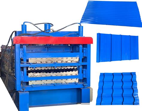 Three Layer Color Steel Tile Pressing Machine Glazed Tile Arc