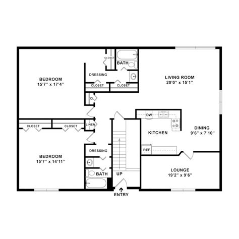 Floor Plan Details | Oak Park Apartments | Indianapolis, IN