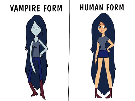 The Two Forms Of Marceline by Gabediva04 on DeviantArt