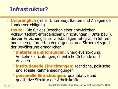 Gobiet Institut für Straßen und Verkehrswesen TU Graz VG 1 Grundlagen