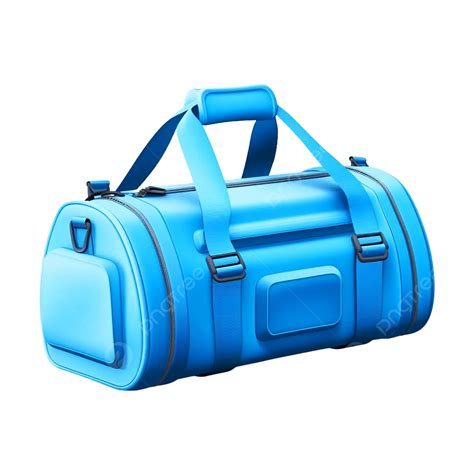 Bolsa De Lona 3d Para Gimnasio En Color Azul Con Muchos Bolsillos PNG