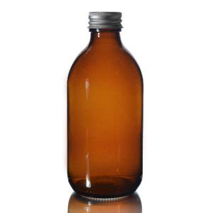 300ml Amber Sirop Bottle With Screw Cap GlassBottles Co Uk