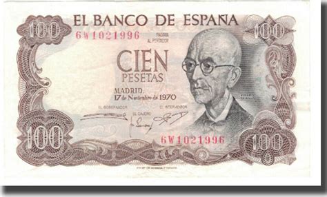 Spain Pesetas Banknote Km A Unc