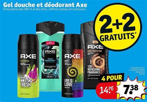 Promo Gel Douche Et D Odorant Axe Chez Kruidvat Icatalogue Fr