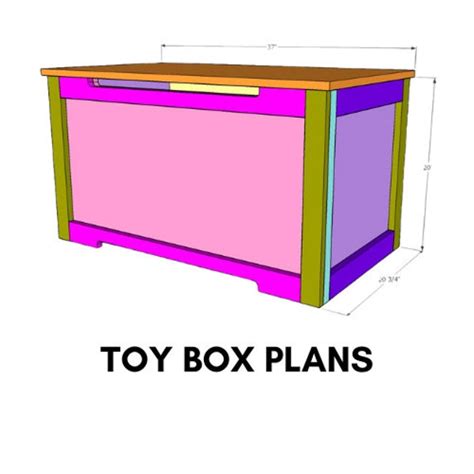 Wood Plans Toy Box - Etsy