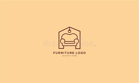 Interior Logo Design Vector Template Minimal Furniture Logo Design