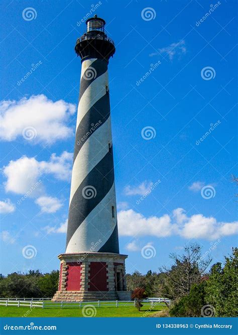 Cape Hatteras Lighthouse On The North Carolina Outer Banks Stock Image