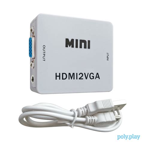 Jual Converter Hdmi To Vga Mini Hdmi Vga P With Audio Shopee