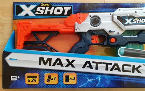 X-SHOT MAX ATTACK ZURU vs. Nerf - 24 Pfeile 3 Dosen