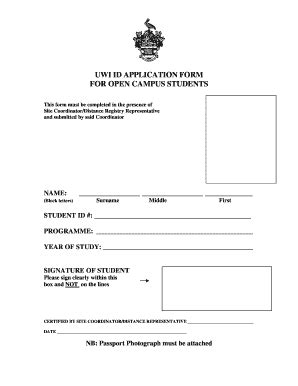 Uwi Id Form Fill Online Printable Fillable Blank Pdffiller