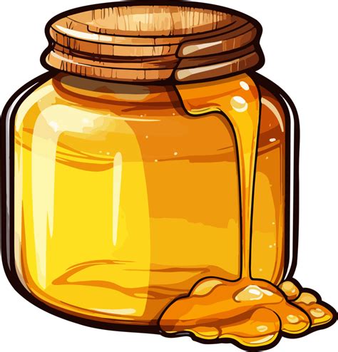 Ai Generated Honey Jar Clipart Design Illustration 36520697 Png