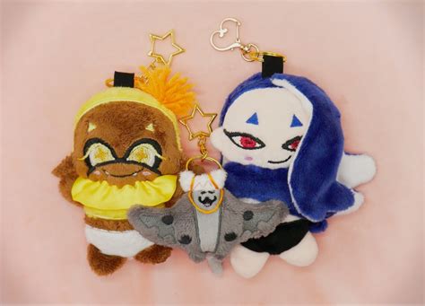 Splatoon 3 Frye Shiver And Big Man Inspired Plush Keychains Etsy Uk