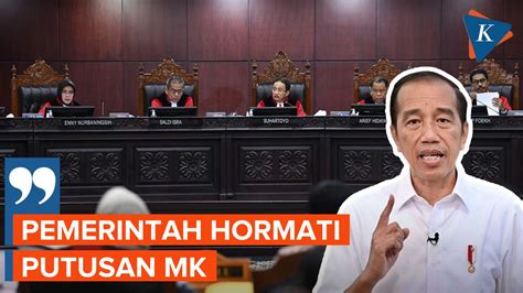 Video [full] Jokowi Tanggapi Soal Putusan Mk Tolak Gugatan Sengketa