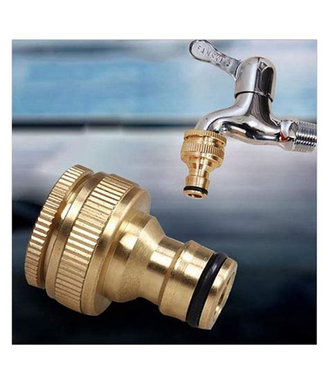 Brass Dual Universal Tap Connector For Threaded Tap And Inch