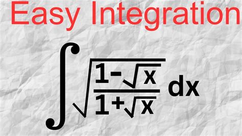 Nice Integration Question Integration Square Root Of Minus Root X