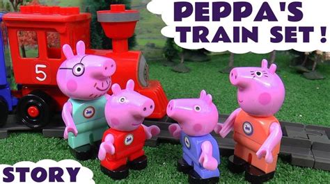 Peppa Pig Toy Train Construction Set Play Doh Duplo Thomas and Friends ...