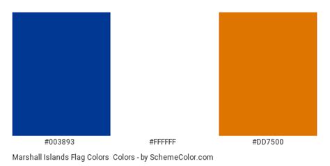 Marshall Islands Flag Colors » Country Flags » SchemeColor.com