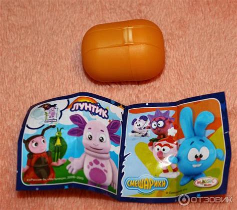 Отзыв о Шоколадное яйцо Kinder "Лунтик и Смешарики" | Сюрприз не удался