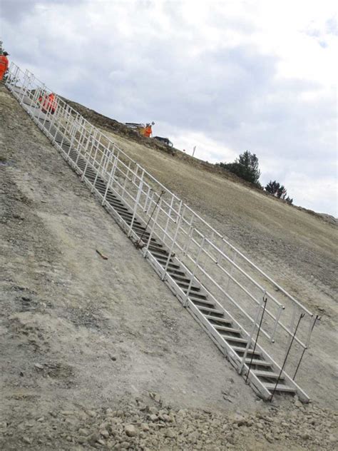 Adjustable Site Stairs For Embankments J Safe Ltd Temporary Leading