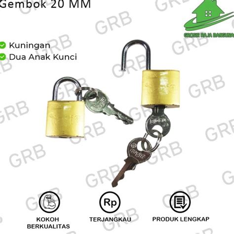 Gembok BESI KUNING LEHER PENDEK 20MM PADLOCK KOPER LACI Lazada