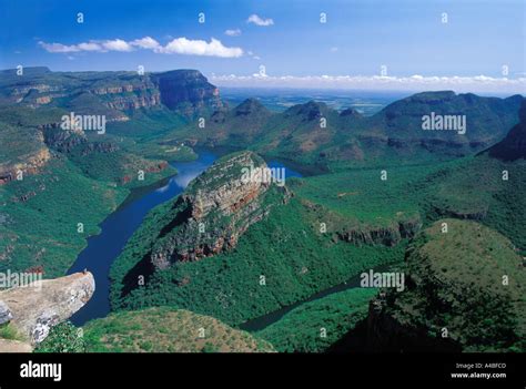 SOUTH AFRICA MPUMALANGA BLYDE RIVER CANYON THREE RONDAVELS VIEWPOINT ...