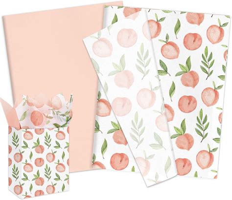 Amazon Jarthenaamcs Sheets Peach Tissue Paper Pink Gift