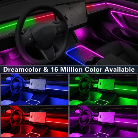 Snapklik Acrylic Interior Car Led Strip Lights In