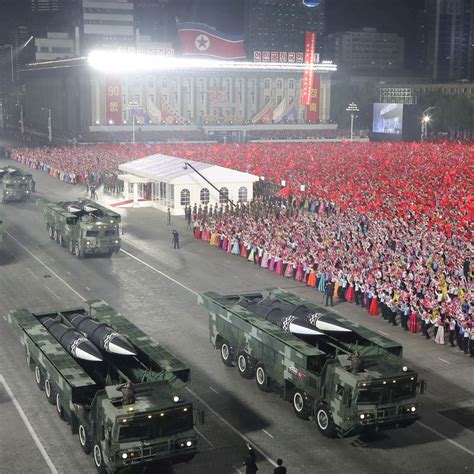 North Korea Displays Icbms At Huge Parade