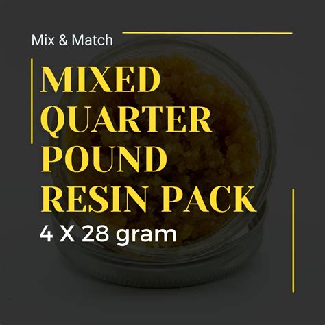 Mixed Quarter Pound Resin Pack Bulk 4 X 28g Elephant Garden Co