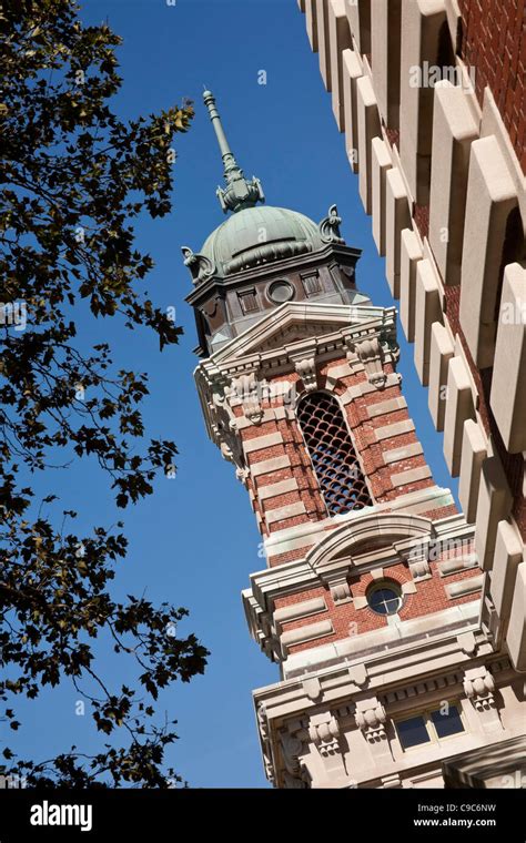 Ellis Island National Monument Us National Park Service Stock Photo