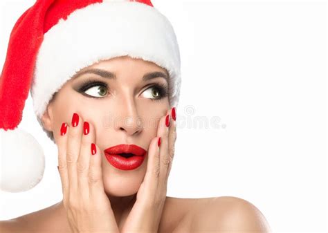 Expression De Joie De Noël Sur Le Visage Denfant Photo Stock Image