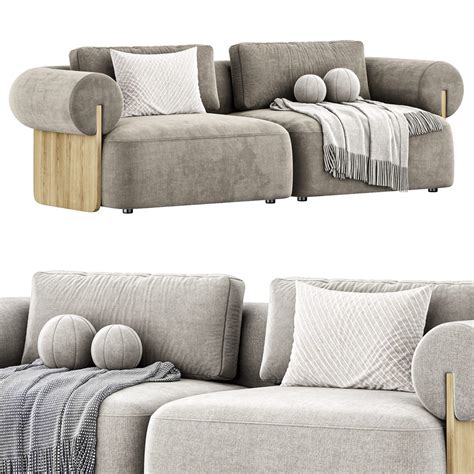 Solange Performance Boucle Sofa By Castlery D Model For Corona