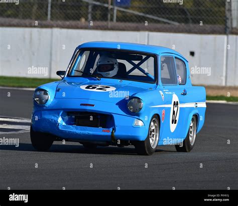 Chris Glaister Ford Anglia E Hscc Hrsr Historic Touring Cars