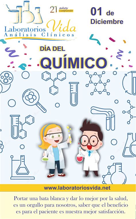 1ro de Diciembre día del Químico Laboratorios Vida