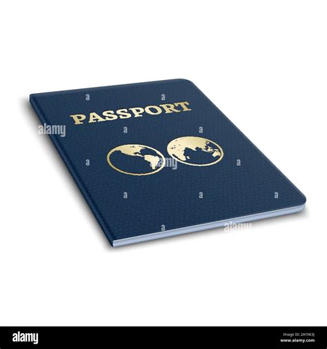 Vector International Passport 3d Illustration National Passport And