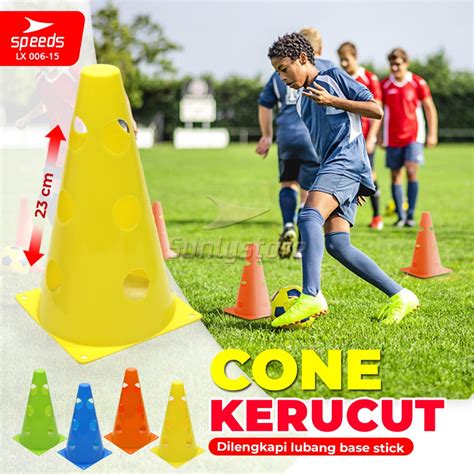 Jual Speeds Cone Kerucut Penanda Sepak Bola Olahraga Futsal Berlubang