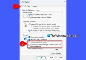how to disable recommended files in windows 11