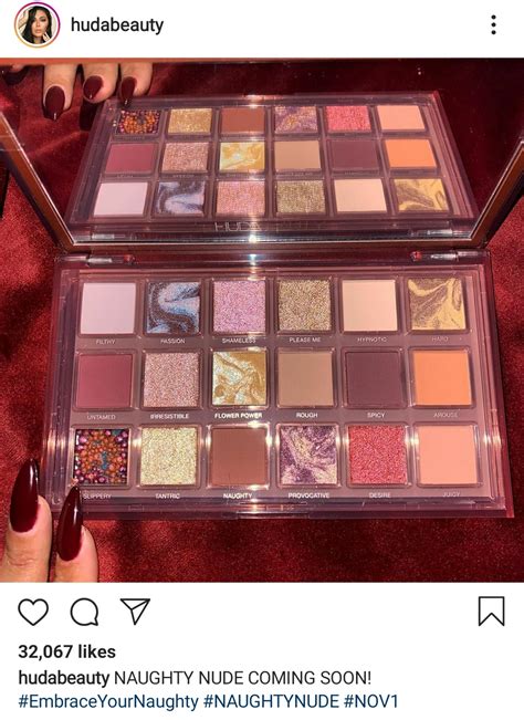 New Palette From Huda Beauty Called Naughty Nude R Beautyguruchatter