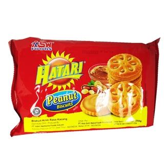 Jual Asw Hatari Peanut Biscuits Gram Shopee Indonesia