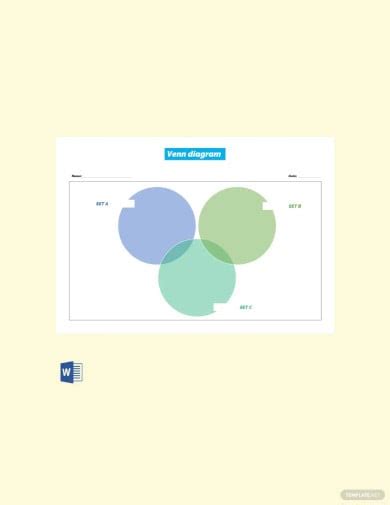 Free 9+ Triple Venn Diagram Templates, Word, PDF Format Download ...