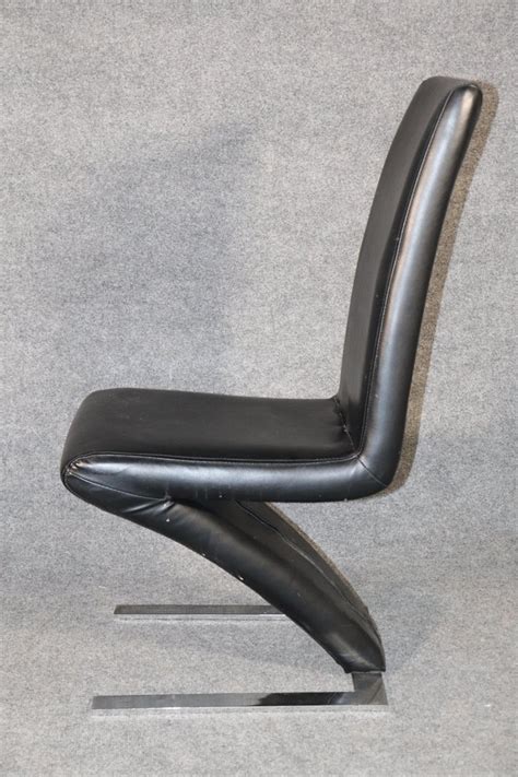 Set Of Z Shape Dining Chairs For Sale At 1stdibs